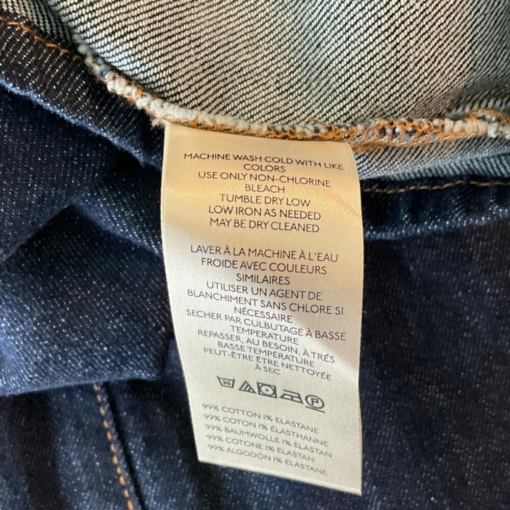 NWT Anthropologie Pilcro Strapless Denim Corset Jumpsuit Indigo Blue US Size 6 - Picture 9 of 10